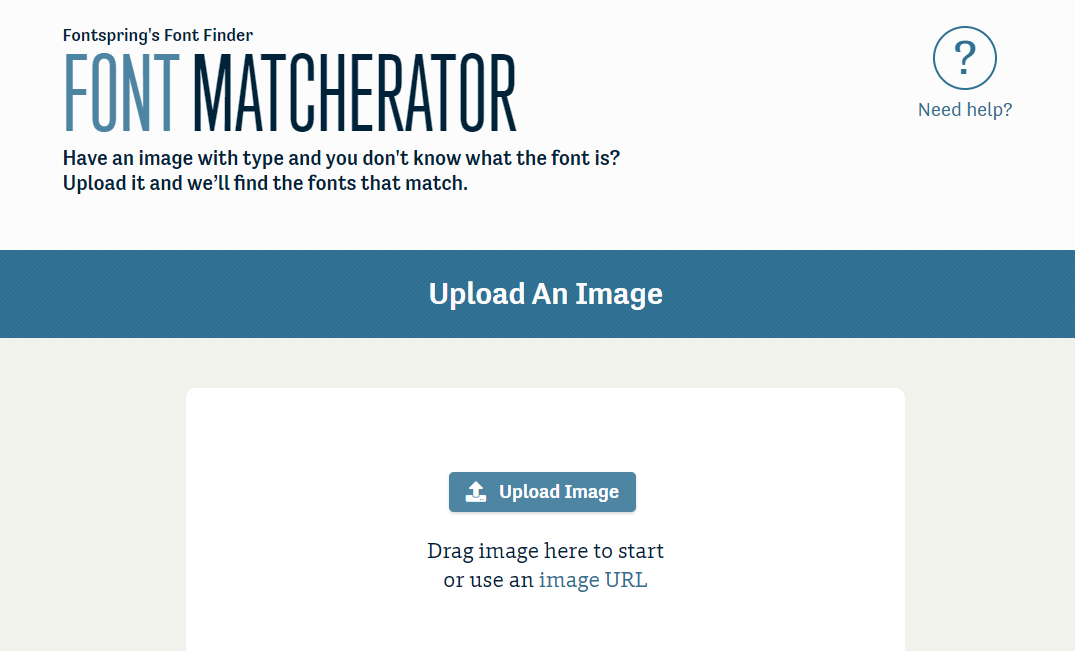 распознать название шрифта по картинке онлайн Fontspring Matcherator