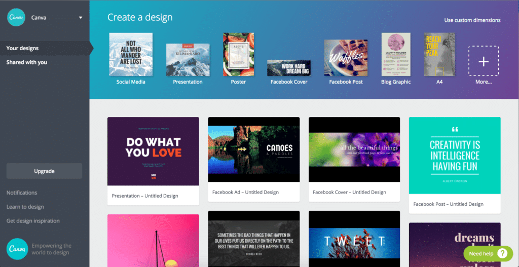 canva бесплатный онлайн инструмент для создания